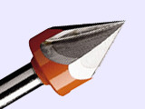 CMT wood cutters: V-Grooving bits 60°