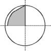 Engraving bit. Cross section quarter round.