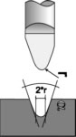 Grinding engraving cutters, conical rounded (ball nose)